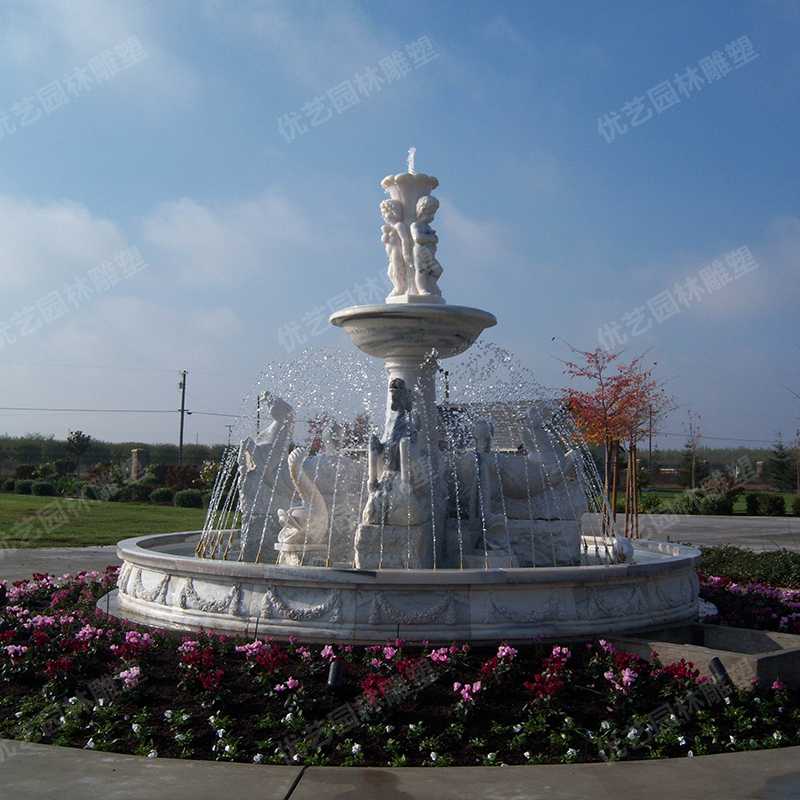 歐式石雕噴泉，石雕景觀噴泉