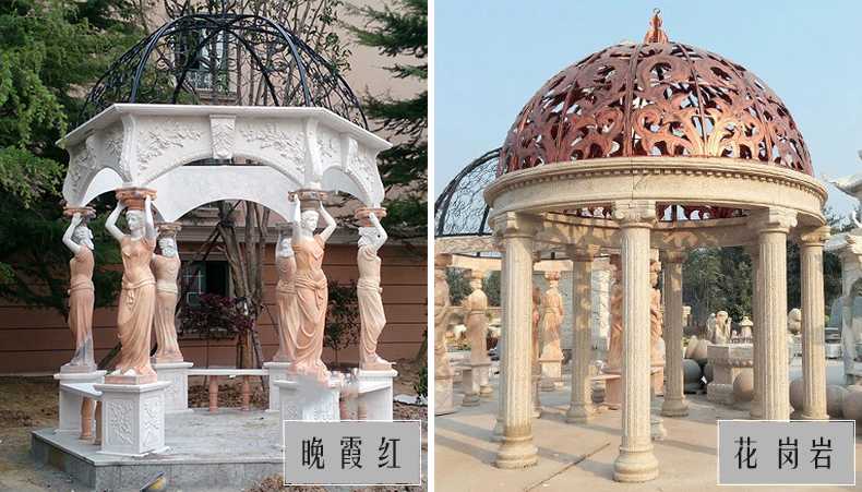 歐式景觀涼亭，大理石涼亭，石雕景觀涼亭
