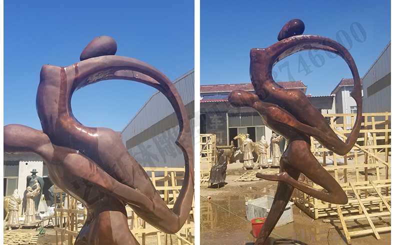 銅舞蹈人物雕塑，銅跳舞人，跳舞人物雕塑