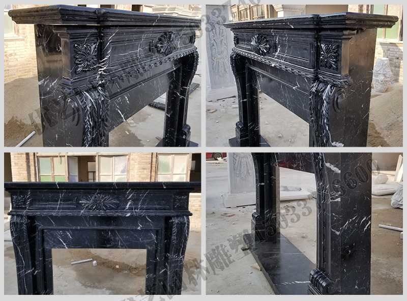 石雕壁爐架廠家，石雕壁爐架工廠，定制石雕壁爐架