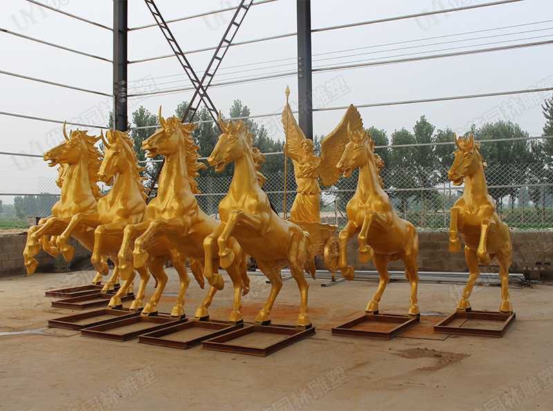 景觀銅馬雕塑，銅馬雕塑定制