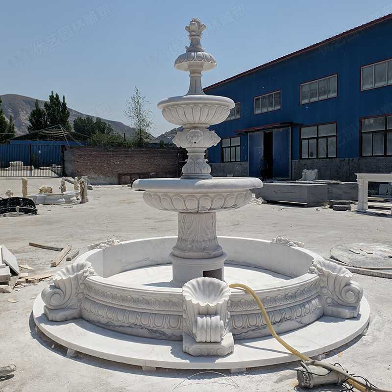 大理石噴泉，漢白玉噴泉
