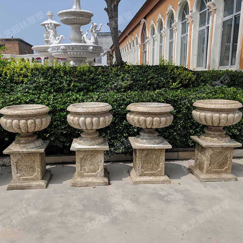 石材花盆，花崗巖花盆