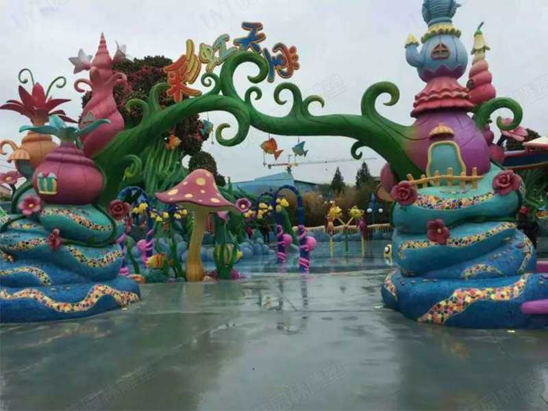 水泥雕塑，水泥卡通門(mén)頭